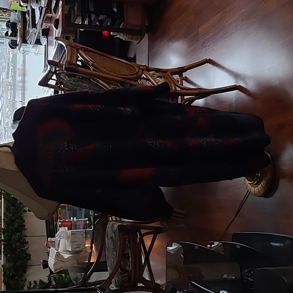 Womens Long Pure Wool Mohair Italian Design Coat - Picture 4 of 5